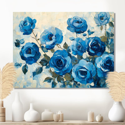 Blue Velvet Roses Garden Of Loves IV - Roses Wall Art
