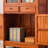 Chinese style closed retro bookcase-1250371166