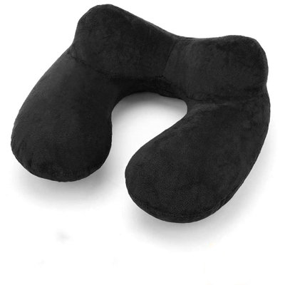 Inflatable Travel Neck Pillow, Blow Up Neck Support Pillow for Airplane & Long Flights, Washable Portable Travel Pillow