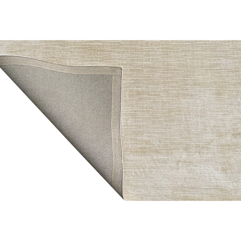 Wool Area Rug in Beige, Rectangle 15' x 30'