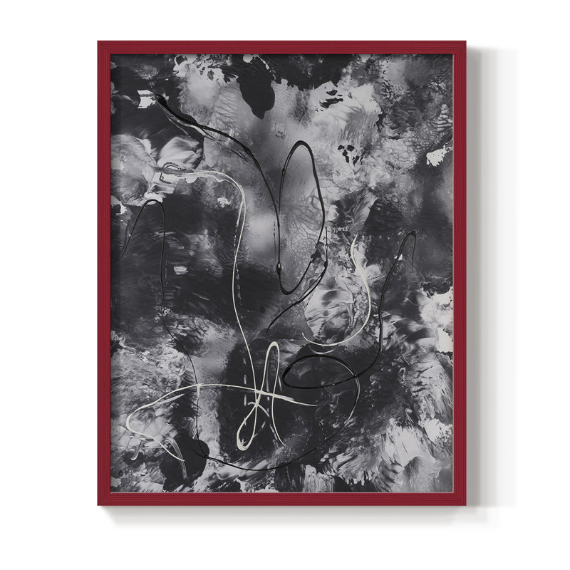 Radical Mix II, reproduction encadrée - bois massif, Rouge, H 10 po x l 8 po