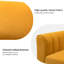 Fauteuil club en velours Gillette-107593886
