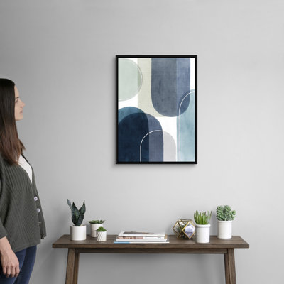 Reproduction encadrée sur toile encadrée «Move II»