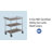 3-Tier NSF Utility Cart with Shelf Liners-110336917