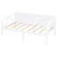 Lit de jour blanc simple avec lignes épurées, multi-usage dans la chambre à coucher ou le salon, système de support solide, rangement sous le lit de jour, avec élégance simple, chambre double, système robuste-1648484938-1648484939