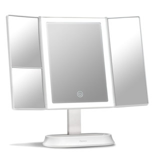 15x travel mirror with light