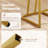 Kunkel 24" Modern Kitchen Counter Stool with Faux Leather Padded Seat and Metal Frame-474068174-474068175