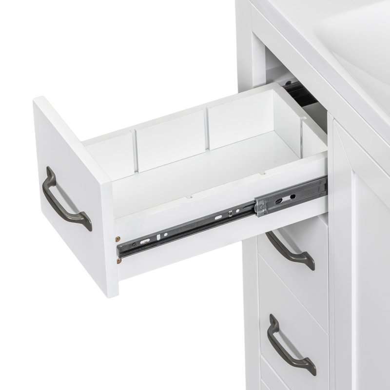 36-Inch Bathroom Vanity, White