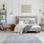 Carina Modern Washable Rugs in Blue | 6960-1882462106
