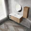 Meuble-lavabo mural 48 po avec lavabo et armoire d'appoint 48 po