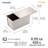 CHEFMADE  Flat Pullman Loaf Pan with Lid , Non-stick Toast Box-93524742