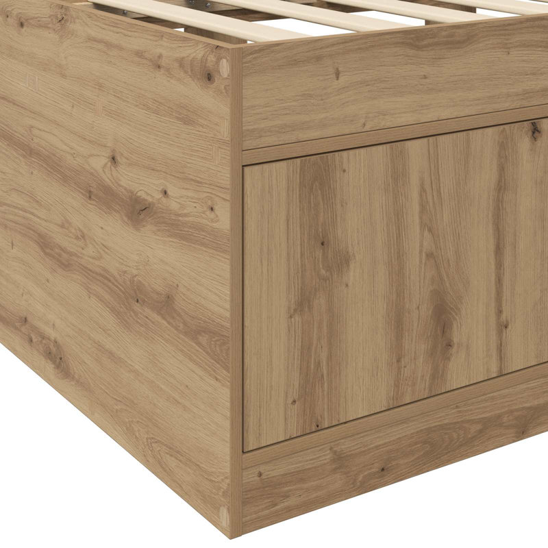 Bed Frame, Artisan Oak