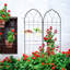 Ensemble de 4 tablettes d'extérieur en métal 78 po x 19,7 po antidérapantes avec motif de treillis en métal pour jardin 78,7 po x 19,7 po