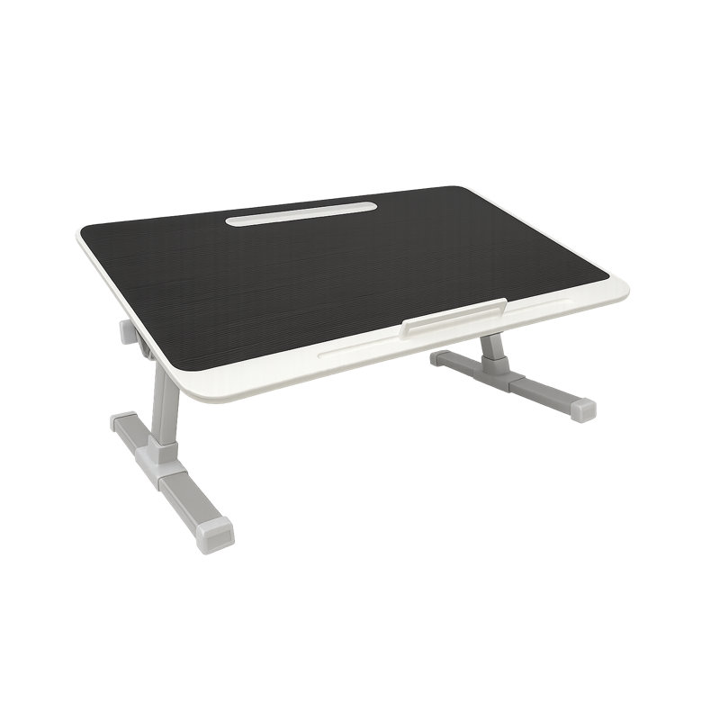 Plateau d'ordinateur Elements, table d'ordinateur réglable pliable, blanc, Noir