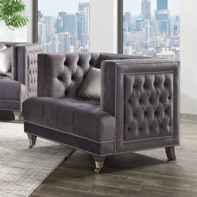 Fauteuil Chesterfield de 38,09 po Itzela
