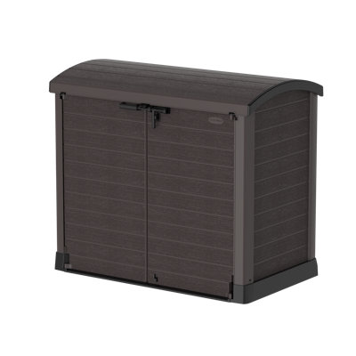 Arc Lid Rattan Horizontal Garbage Shed