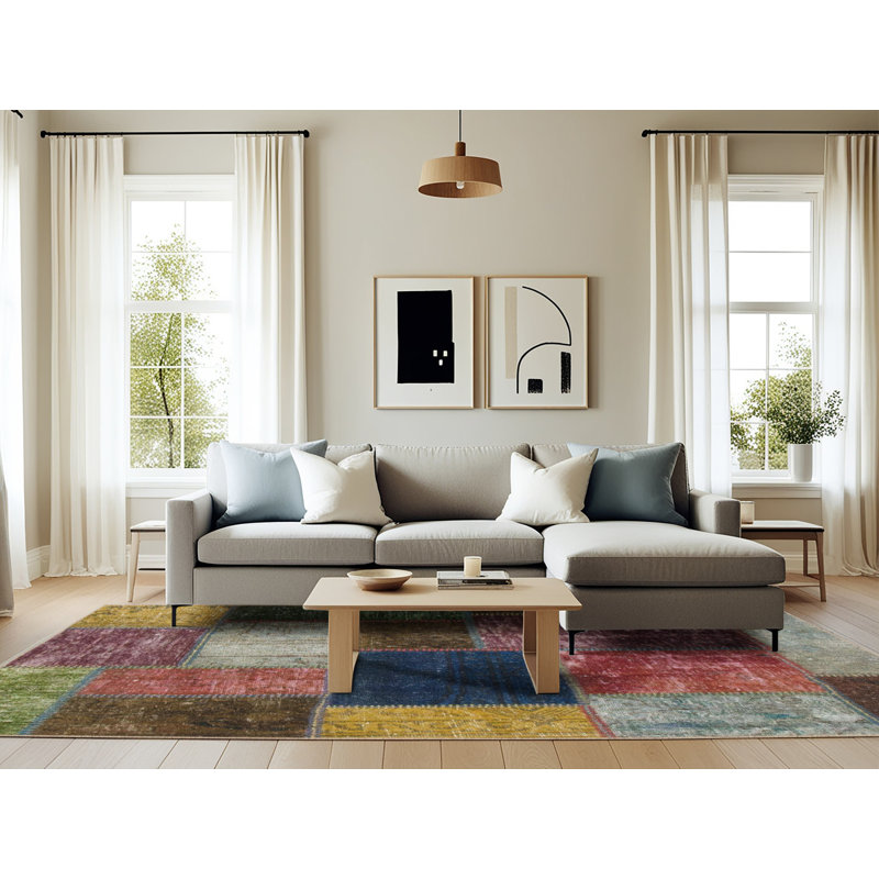 Abstract Indoor Rug, Rectangle 6' x 9'