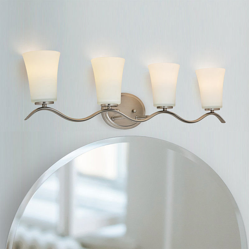 Freimund 4 - Light Dimmable Vanity Light, Brushed Nickel