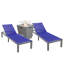 Chaise longue d'extérieur en aluminium avec foyer-258369352-204879564