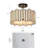Atchison 12.5" W 3-Light Dimmable Drum Semi Flush Mount-799617902