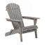 Ensemble de 2 chaises pliantes en bois pour l'extérieur Adirondack avec dossier pré-assemblé, chaise de patio en bois pour patio