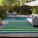 Sneller Flatweave Washable Striped Indoor / Outdoor Rug