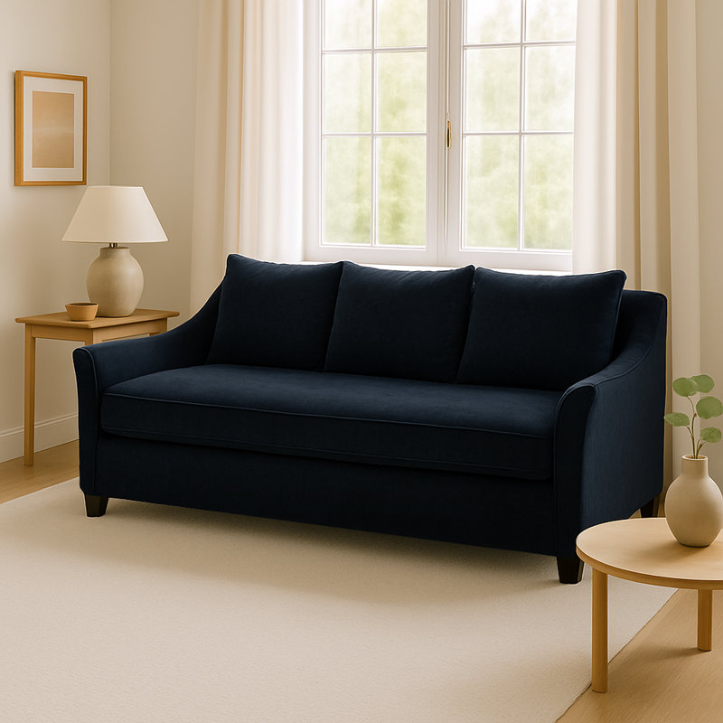 Layla Queen Sofa by Stacy Garcia Home X Edgecombe Furniture, Renley Midnight