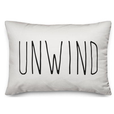 Yes! Textual Outdoor Reversible Throw Pillow