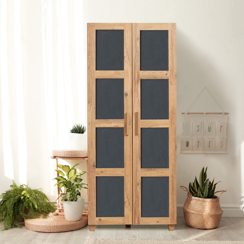 Armoire Thainara, Brun / anthracite