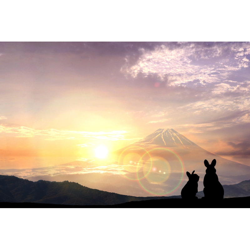 Mt. Fuji During Sunrise - Wrapped Canvas Print, 30cm H x 46cm W