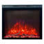 Wrought Studio 36.1 " W Black Recessed Wall Mounted Electric Fireplace