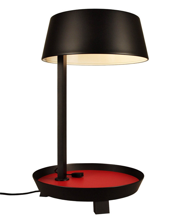 Carry Table Lamp, Matt Black, 19.7" H x 15" W x 15" D