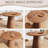 43 inch wooden circular dining table, modern minimalist round table, natural wood grain dining table, one handle and two packs
