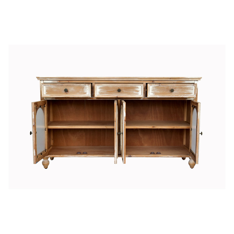 Buffet 59,06 "Farmhouse, Brun antique + blanc
