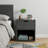 20" Gray Wood One Drawer Nightstand