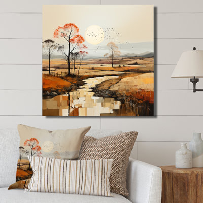 «Desert Prairies Peace Peace Sunset» sur toile