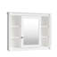 Armoire murale de salle de bain 35 po x 28 po avec miroir et miroir élégant pour la salle de bain-123506155