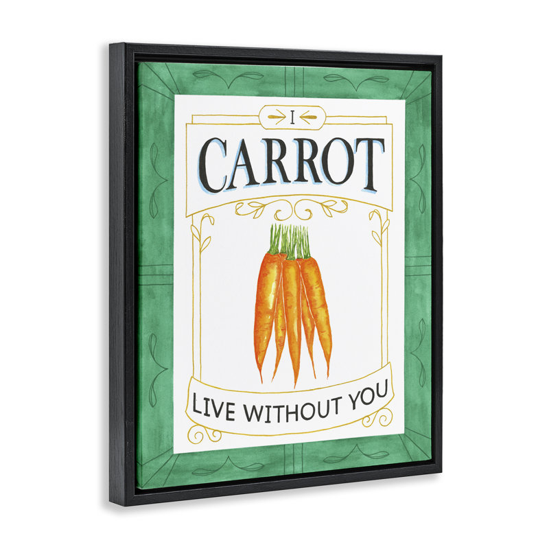 Cadre flottant «Carrous Live Live You You» par Lara Beeston, Cadre flottant noir de jais, H 21 po x l 17 po