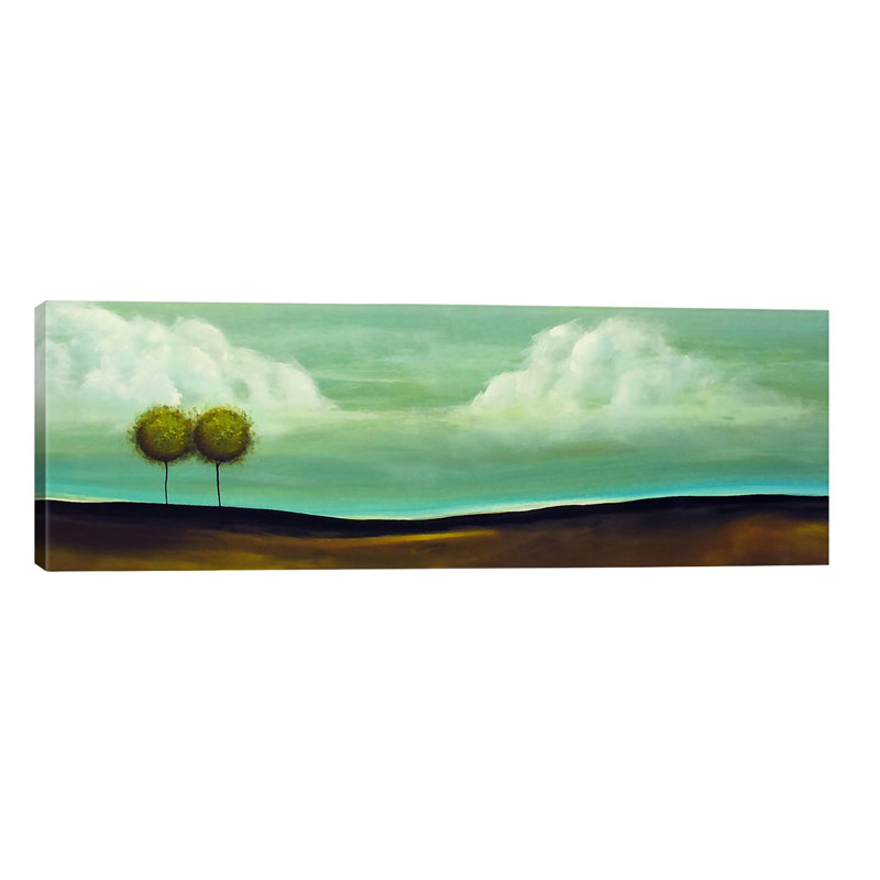 Happily Ever After by Heather Offord - Wrapped Canvas Panoramic Painting, 30.48 cm H x 91.44 cm W x 1.91 cm D, No Frame