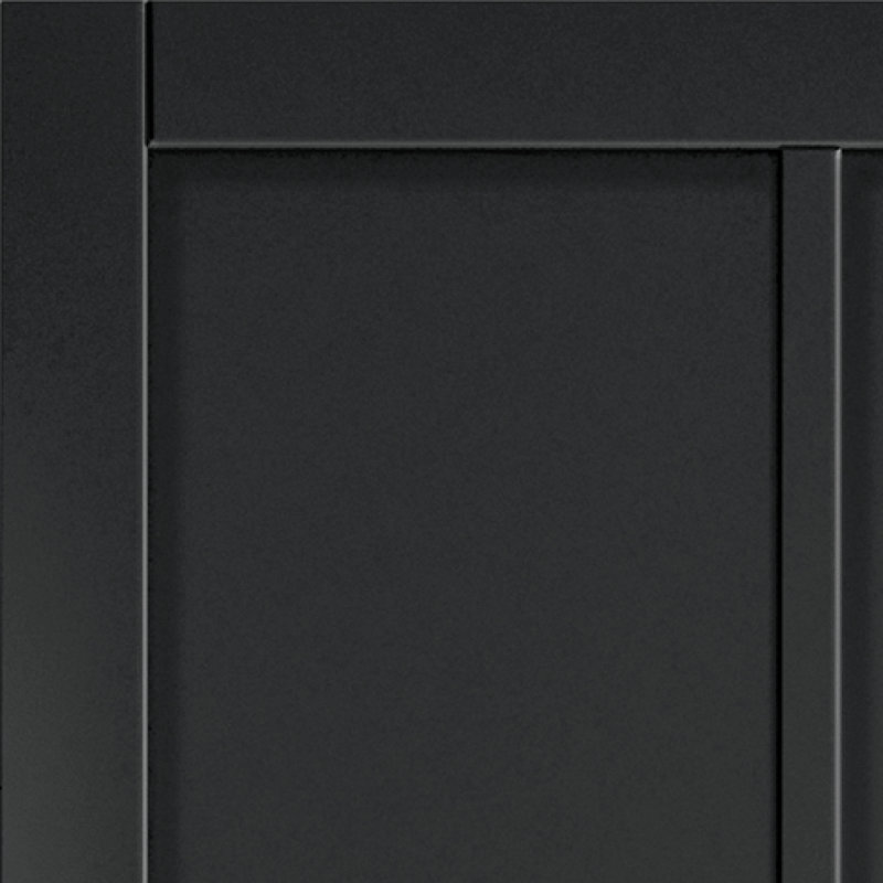 Black Civic Internal Door Prefinished, 198.1 cm H x 83.8 cm W x 3.5 cm D