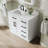 36" W x 35" H Freestanding Bathroom Solid Wood Vanity With White Cultured Marble Countertop And Ceramic Single Sink,White-555890094-555890089