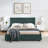 comfortable cushioned bed frame-994652056