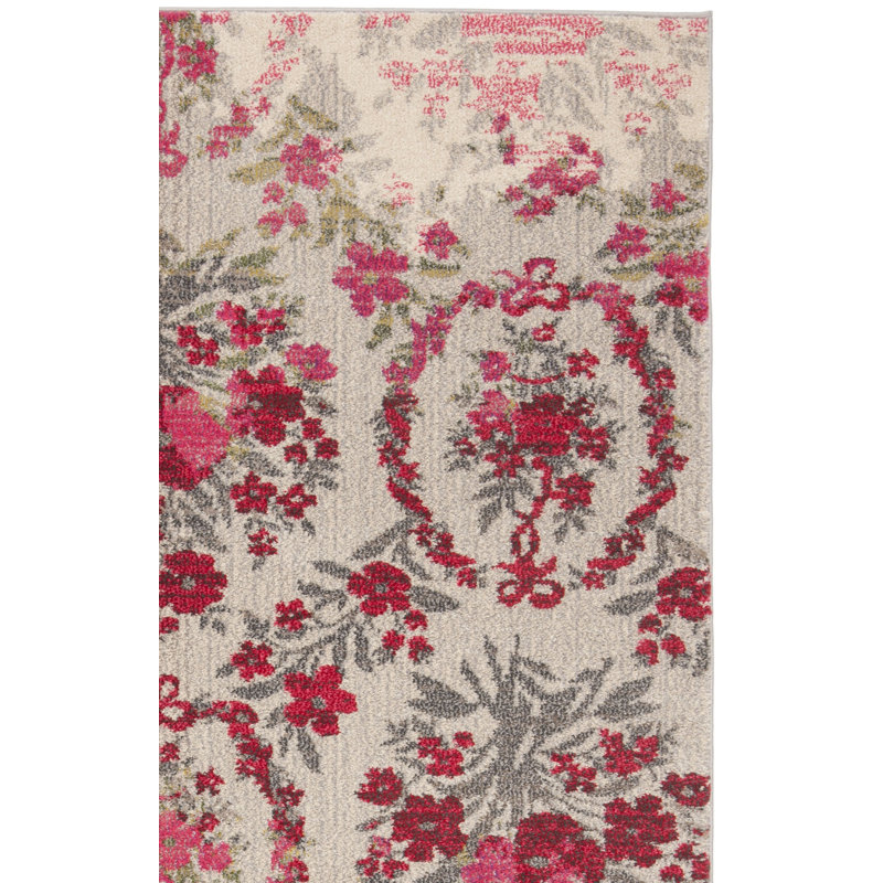 Wulfsohn Performance Floral Rug, Runner 2'2" x 8'