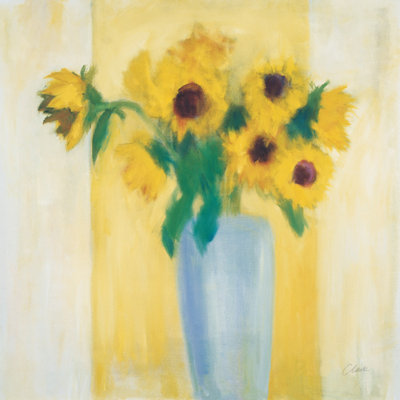 Sunflowers 1 Piece Wrapped Canvas Painting
