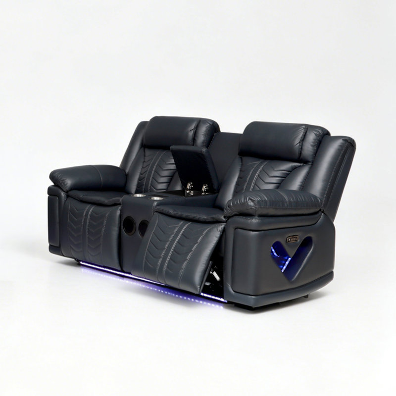 Causeuse inclinable électrique luxueuse Electra, Dark Grey