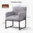 18.9" H Upholstered Armchairs with Metal Base-187942192