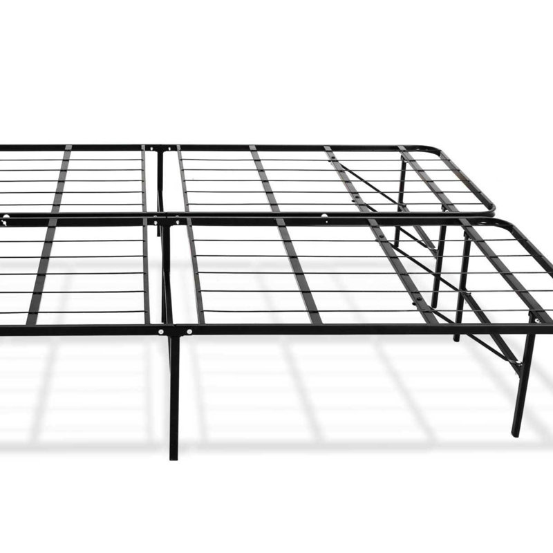 Modern Omne Steel Platform Bed Frame Foundation Bedroom Furniture, Twin