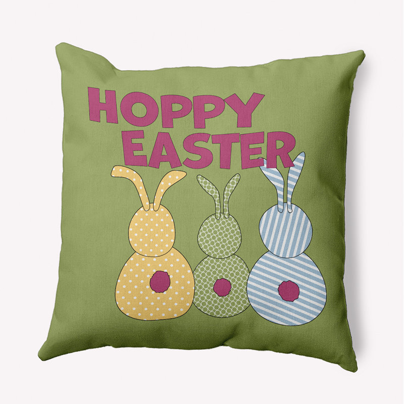  Housse de coussin décoratif en polyester / mélange de polyester par E by Design, 26 po x 26 po, Vert