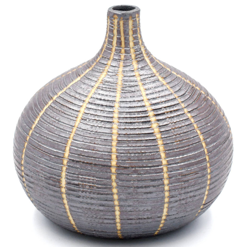 Vase de table Bartrum, H 2,6 po x l 2,5 po x P 2,5 po, Bleu