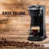 OVENTE Single Serve Coffee Maker with One-Touch Control and Reusable Filter, Instant Brewing Machine for Ground Coffee or Capsule, 14 Oz One Cup Coffee Brewer Ideal for Home or Office, Black CMK42B